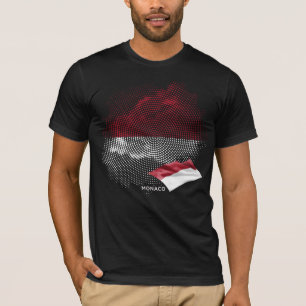 Monaco-Flagge T-Shirt