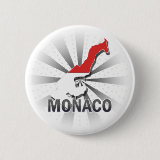 Monaco-Flaggen-Karte 2,0 Button