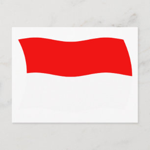 Monaco Flaggen Postkarte