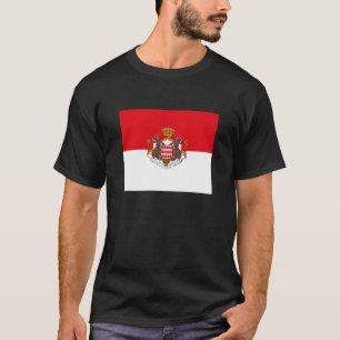 Monaco-Flaggen-T - Shirt
