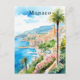 Monaco Frische Pasta machen Postkarte