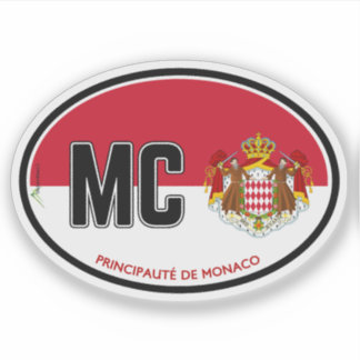 MONACO Fürstentum Monaco 01 Aufkleber