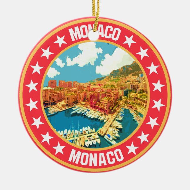 Monaco Keramik Ornament (Vorne)