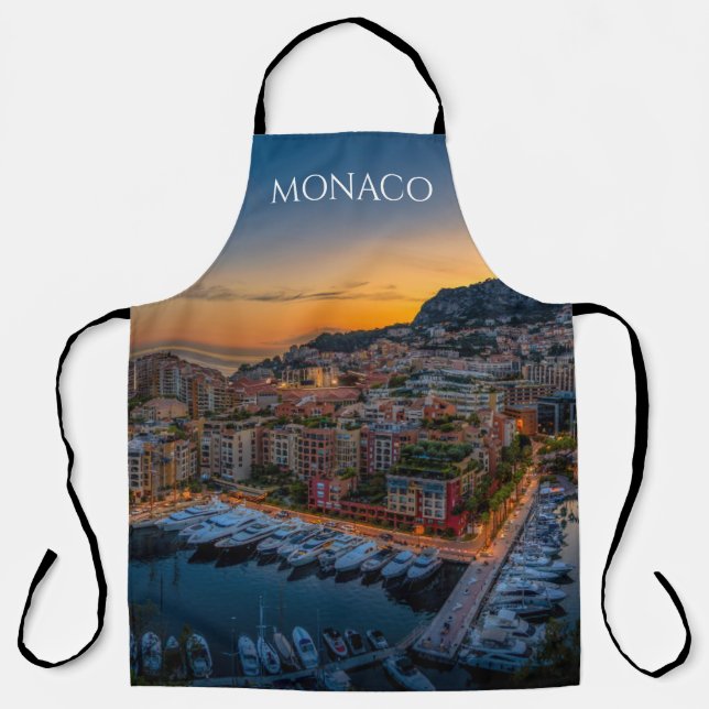 Monaco Küchenschürze Souvenir Andenken Erinnerung Schürze (Vorderseite)