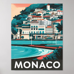 Monaco Kunst, Dichtung und Musik Poster