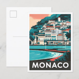 Monaco Kunst, Dichtung und Musik Postkarte