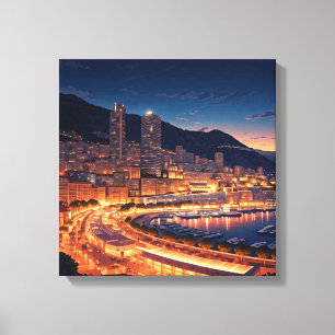 Monaco Leinwanddruck