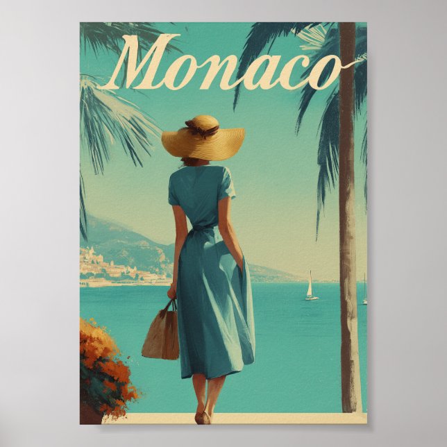 Monaco Mode vintage  Poster (Vorne)