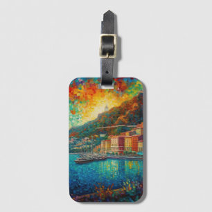 Monaco, Monte-Carlo Bay im Stil von van Gogh Gepäckanhänger