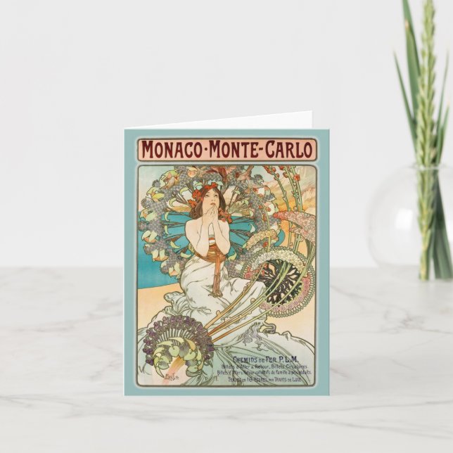 Monaco Monte Carlo Feiertagskarte (Vorderseite)