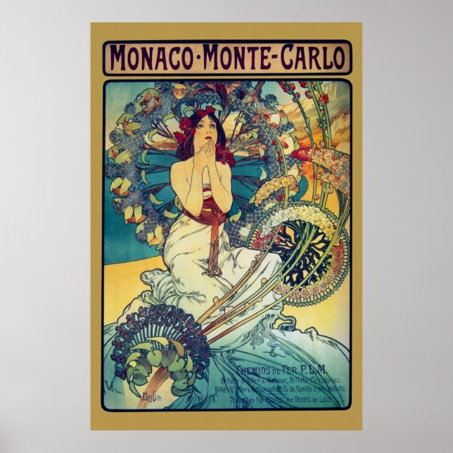 Monaco Monte-Carlo (Gold) Poster (Vorne)