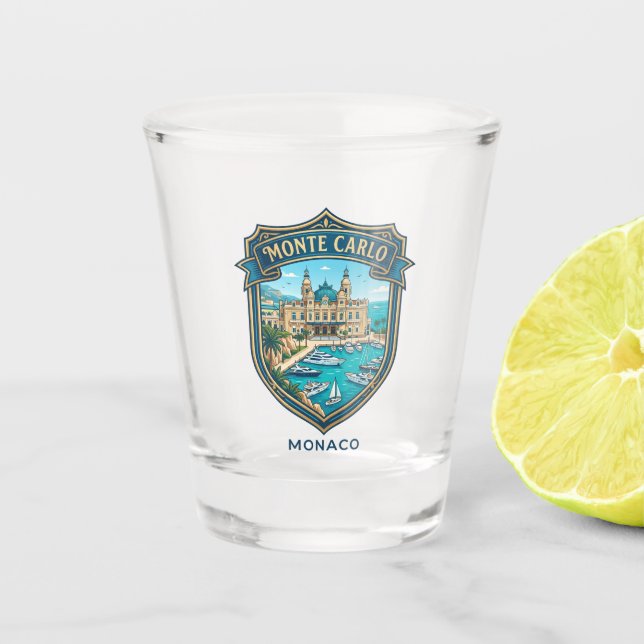 Monaco Monte Carlo Monaco Schnapsglas (Vorderseite)