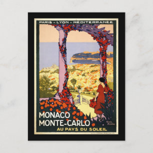 Monaco Monte Carlo Postkarte