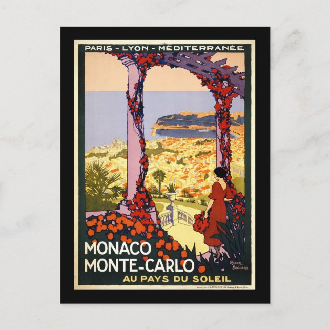 Monaco Monte Carlo Postkarte (Vorderseite)