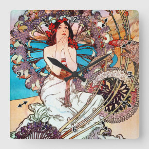 Monaco Monte Carlo Quadratische Wanduhr