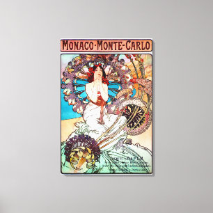 Monaco Monte Carlo von Alphonse Mucha Leinwanddruck