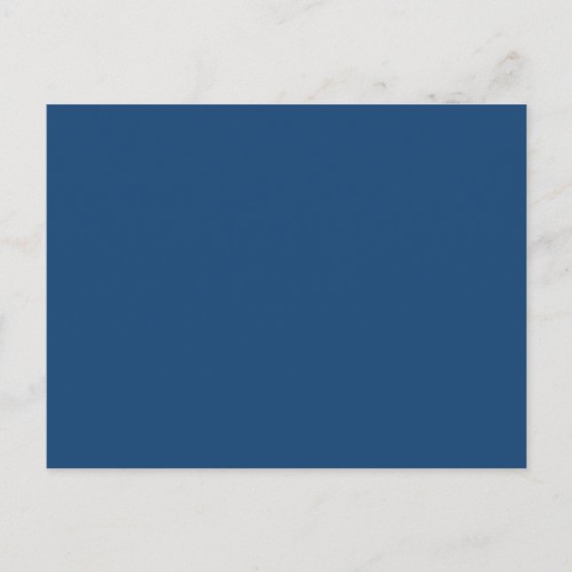 Monaco Noble Blue Solid Color Postkarte (Vorderseite)