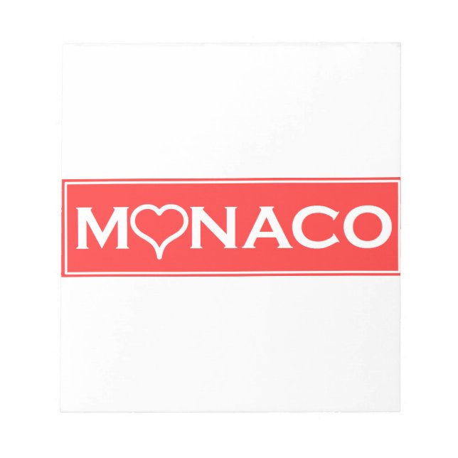 Monaco Notizblock (Vorderseite)