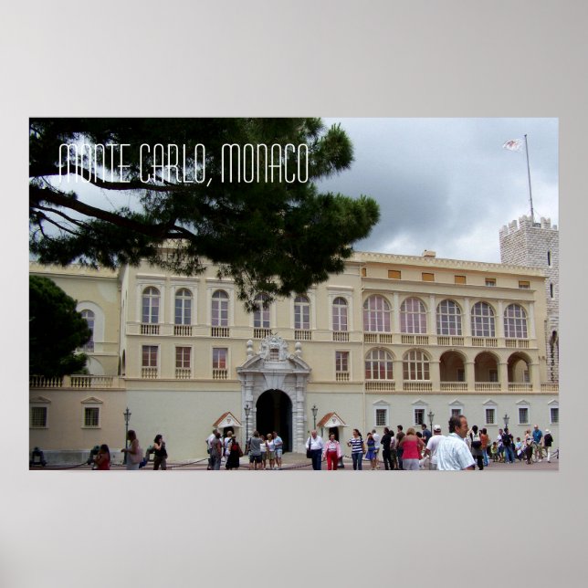 Monaco Palace in Monte Carlo Poster (Vorne)