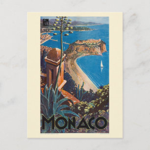 Monaco PLM Vintage Poster nach 1925 Postkarte