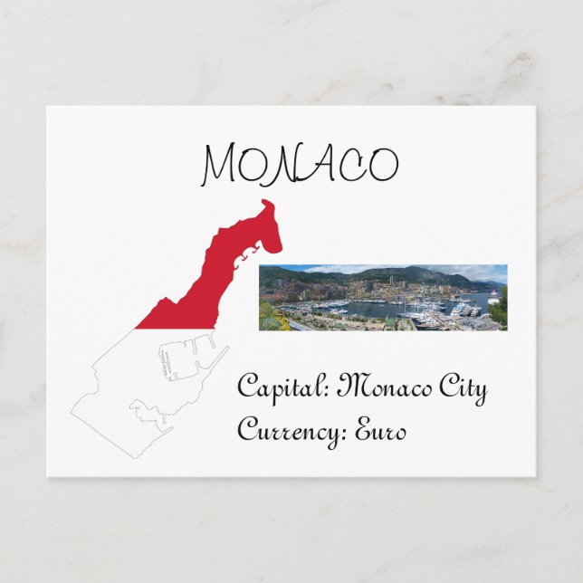 Monaco Postkarte (Vorderseite)