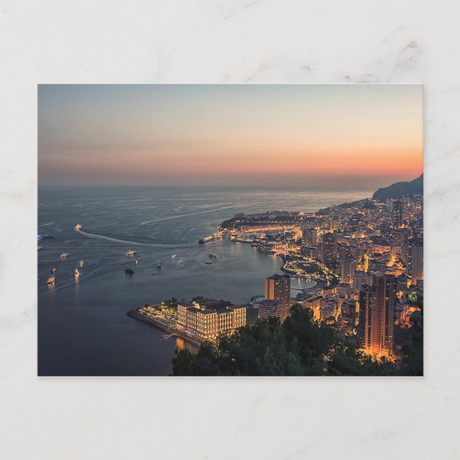 Monaco Postkarte (Vorderseite)