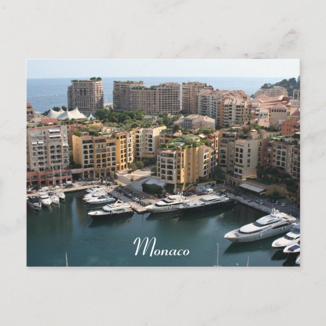 Monaco Postkarte (Vorderseite)