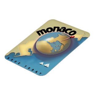 Monaco Reiseplakat Magnet