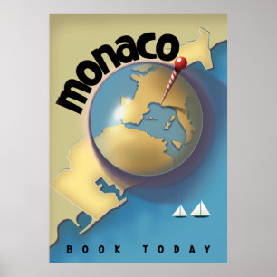 Monaco-Reiseplakat Poster