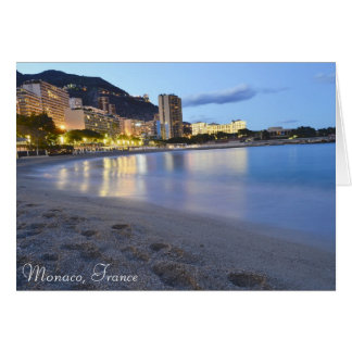 Monaco-Strand nachts