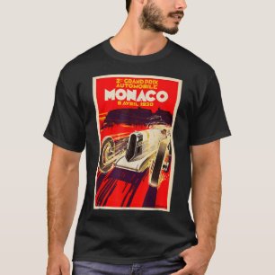 Monaco Vintage Grand Prix 1930 Rennwagenposter T-Shirt