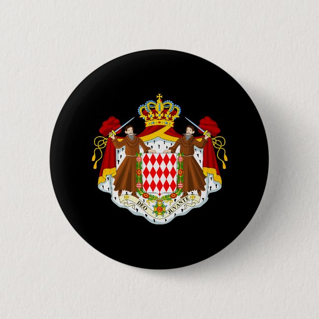Monaco-Wappen Button (Vorderseite)