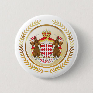 Monaco-Wappen Button