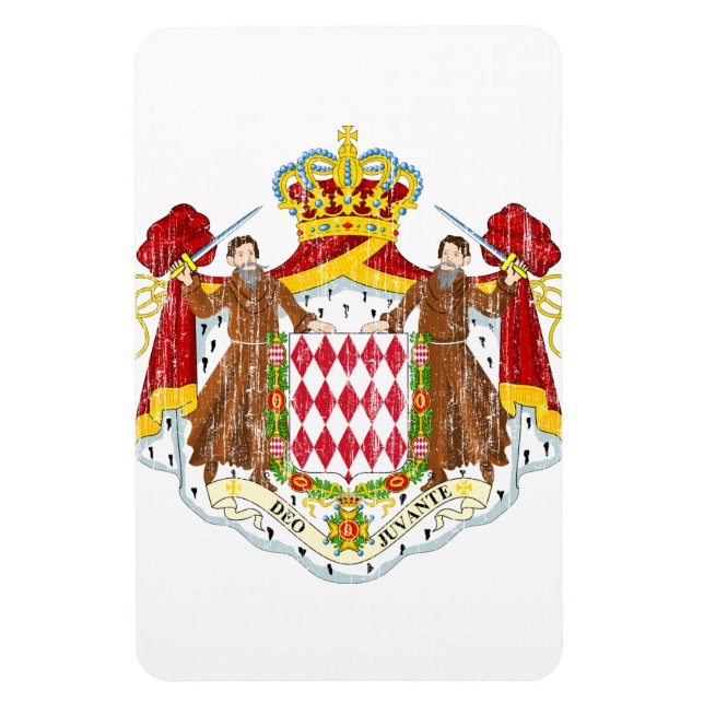 Monaco-Wappen Magnet (Vertikal)