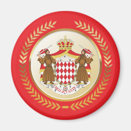 Monaco-Wappen Magnet