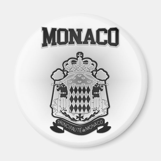 Monaco-Wappen Magnet (Vorne)