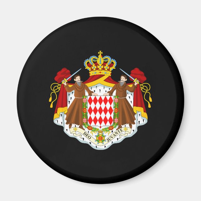 Monaco-Wappen Magnet (Vorne)