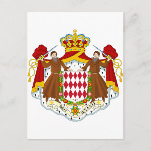 Monaco-Wappen Postkarte
