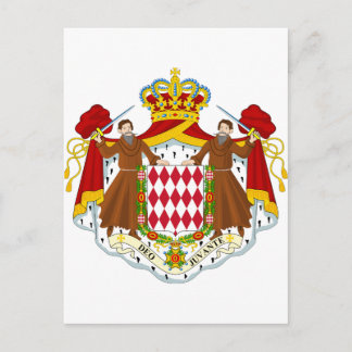 Monaco-Wappen Postkarte