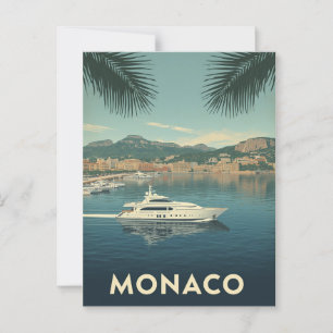 Monaco Yacht Harbour Postkarte