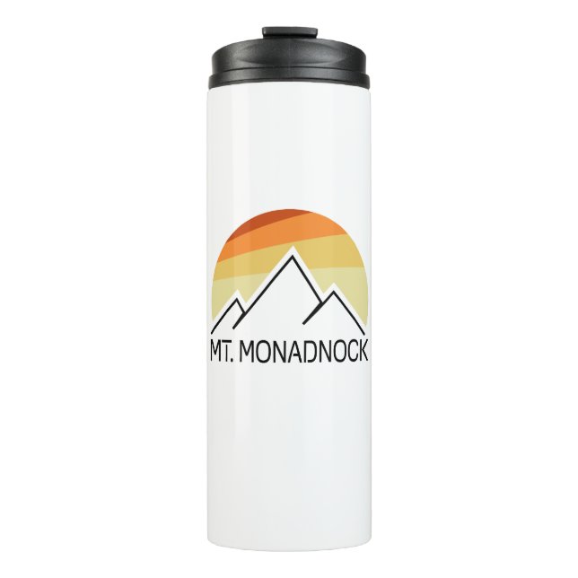 Monadnock New Hampshire Retro Thermosbecher (Vorderseite)