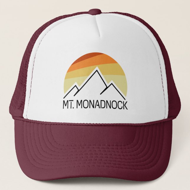 Monadnock New Hampshire Retro Truckerkappe (Vorderseite)