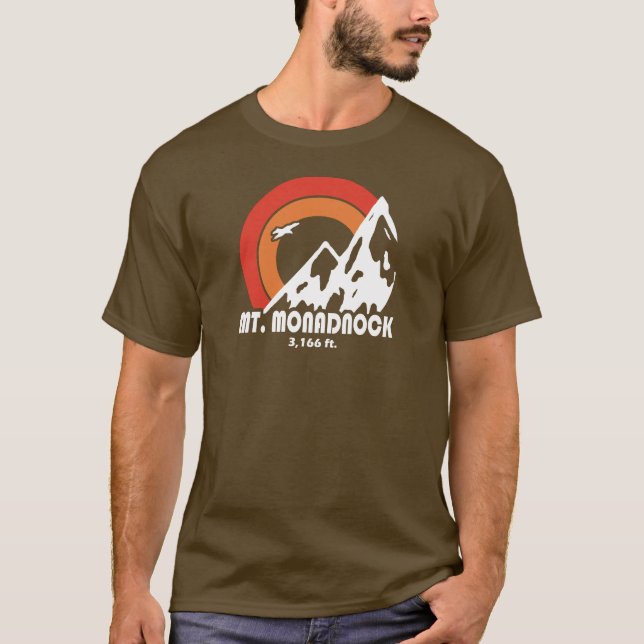 Monadnock New Hampshire Sun Eagle T-Shirt (Vorderseite)