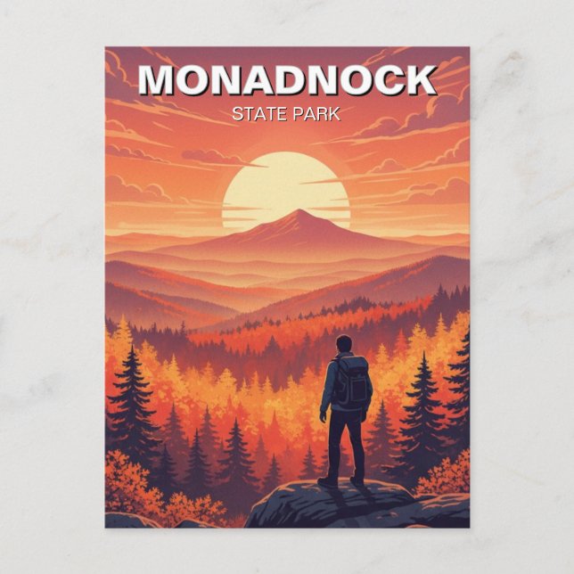 Monadnock New Hampshire Travel Postkarte (Vorderseite)