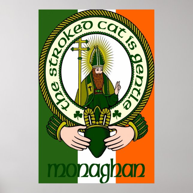 Monaghan Clan Motto Poster drucken (Vorne)