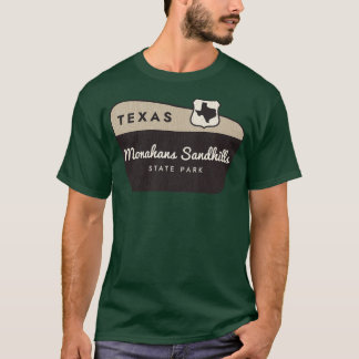 Monahans Sandhills Staat Park Texas Begrüßungszeic T-Shirt