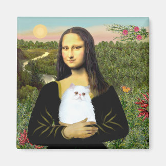 MonaLisa - Weißpersisches Kätzchen #49 Magnet