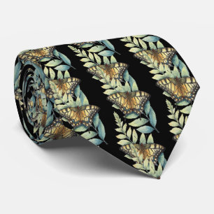 Monarch Butterfliegen Schönes Schwarzes Krawatte