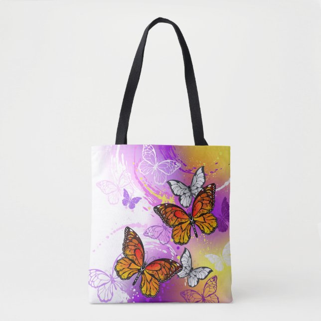 Monarch Butterflies on Purple Background (Vorderseite)