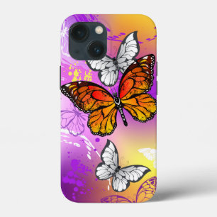 Monarch Butterflies on Purple Background Case-Mate iPhone Hülle